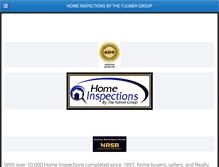 Tablet Screenshot of fulmerhomeinspections.com